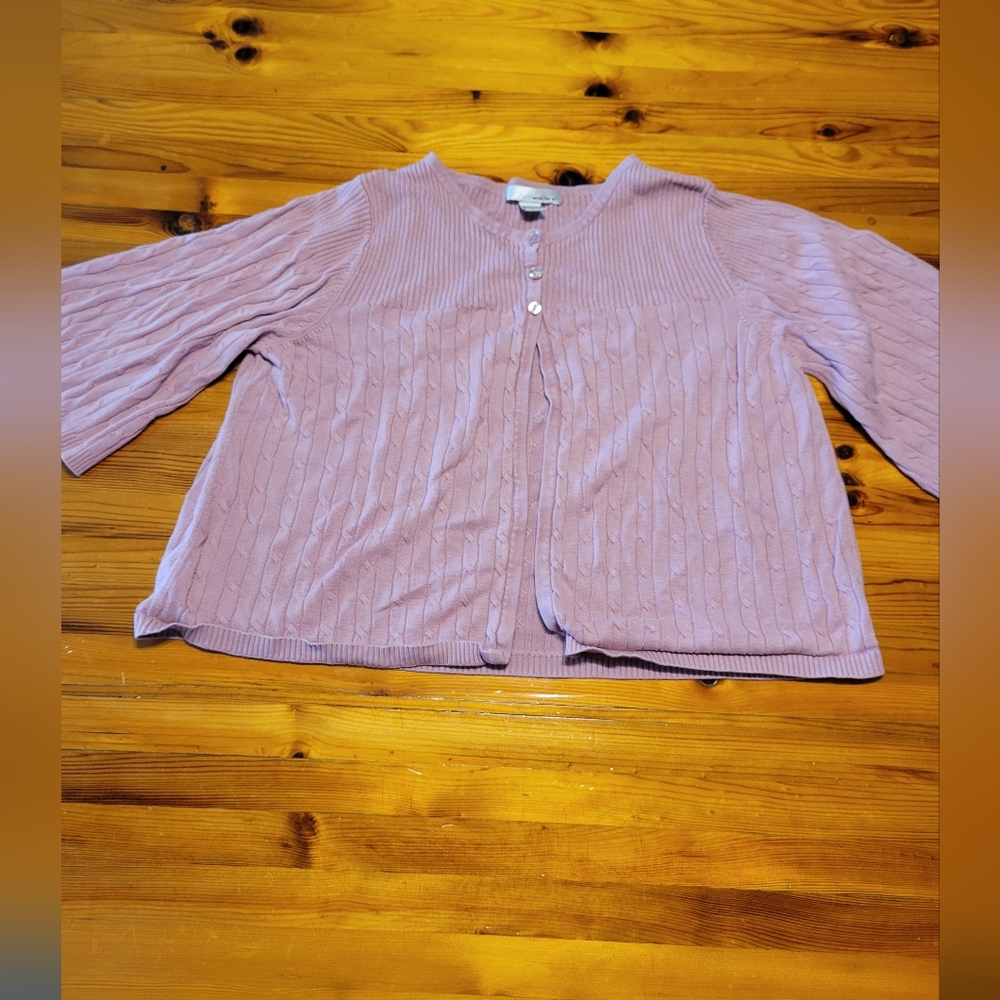 WD.NY Pink  Boxy Cardigan